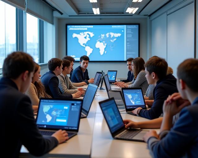 Studierende lernen Blockchain-Grundlagen mit dem Simulator